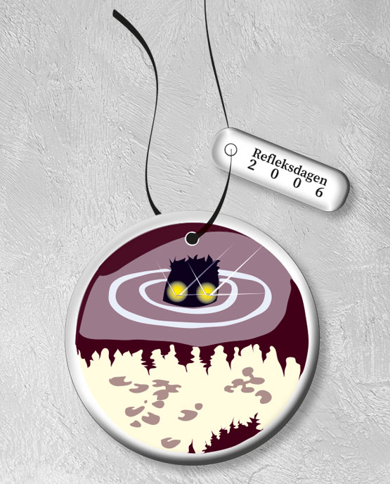 Hengerefleks Nøkken var Trygg Trafikk sin hengerefleks til Refleksdagen 2006. Leveres med tag Trygg Trafikk og Refleksdagen 2006