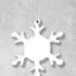 Hengerefleks hvitt snøfnugg